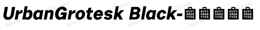 UrbanGrotesk Black字体转换